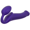 Gode + Plug STRAP-ON-ME Bendable L 16 x 3.7 cm Violet