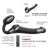 Dildo Multi Orgasm Strap-On-Me M 15 x 3.8cm Noir