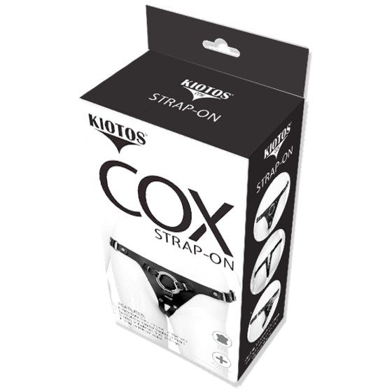 Harnais en cuir Strap On Cox pour gode ceinture