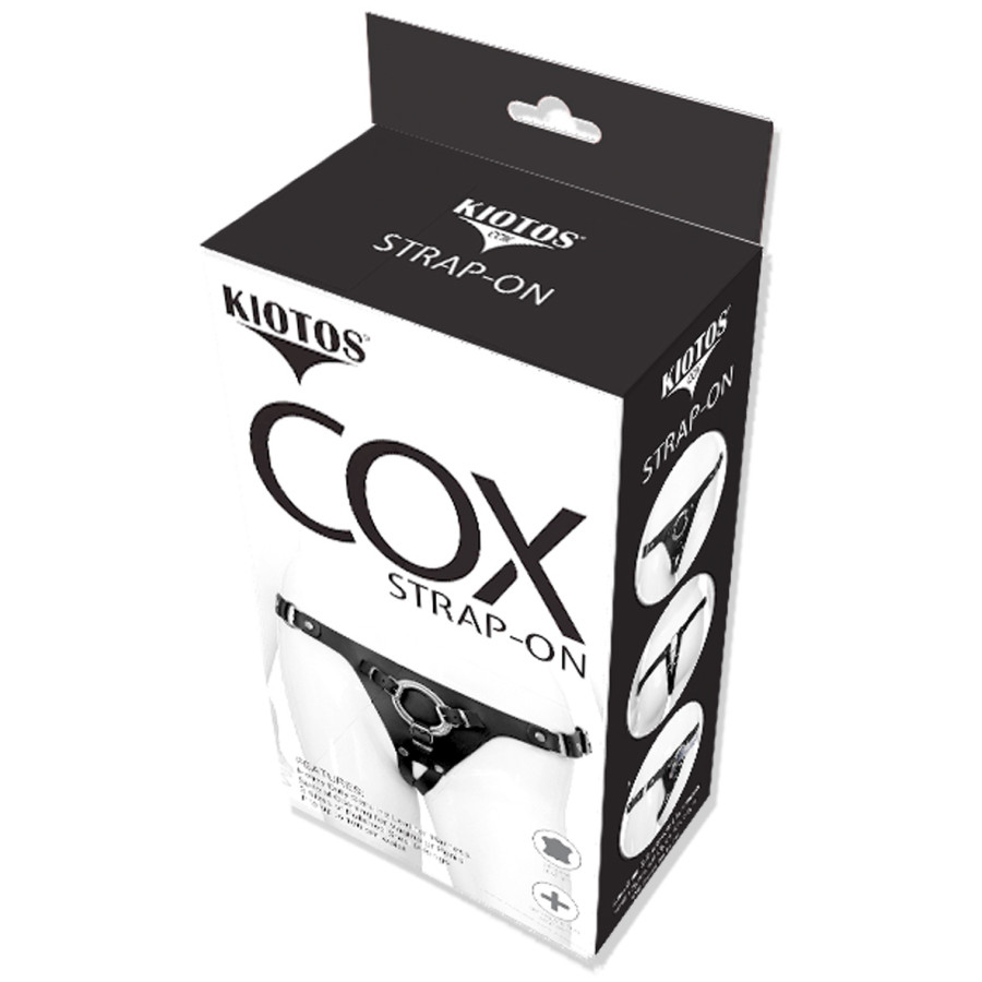 Harnais en cuir Strap On Cox pour gode ceinture