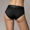 Culotte vibrante Strap-On High Cut Brief Noire