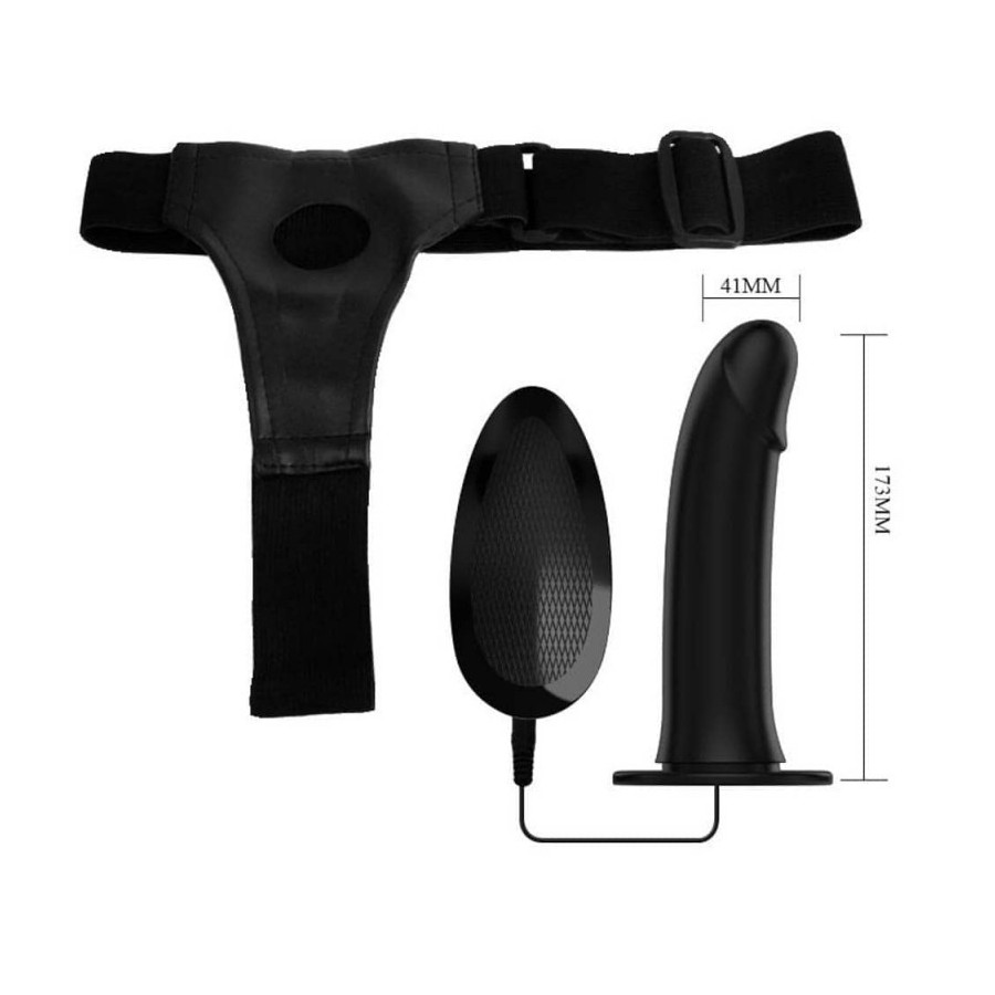 Gode ceinture vibrant Vito 17 x 4cm