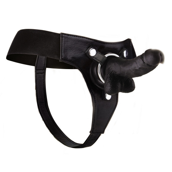 Gode Ceinture Strap-on - 13 x 3.6 cm NOIR