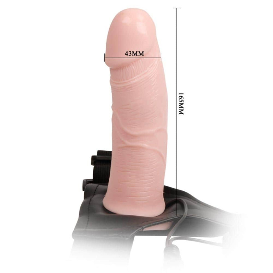 Gode ceinture vibrant Strap-On Hollow 17 x 4.5 cm
