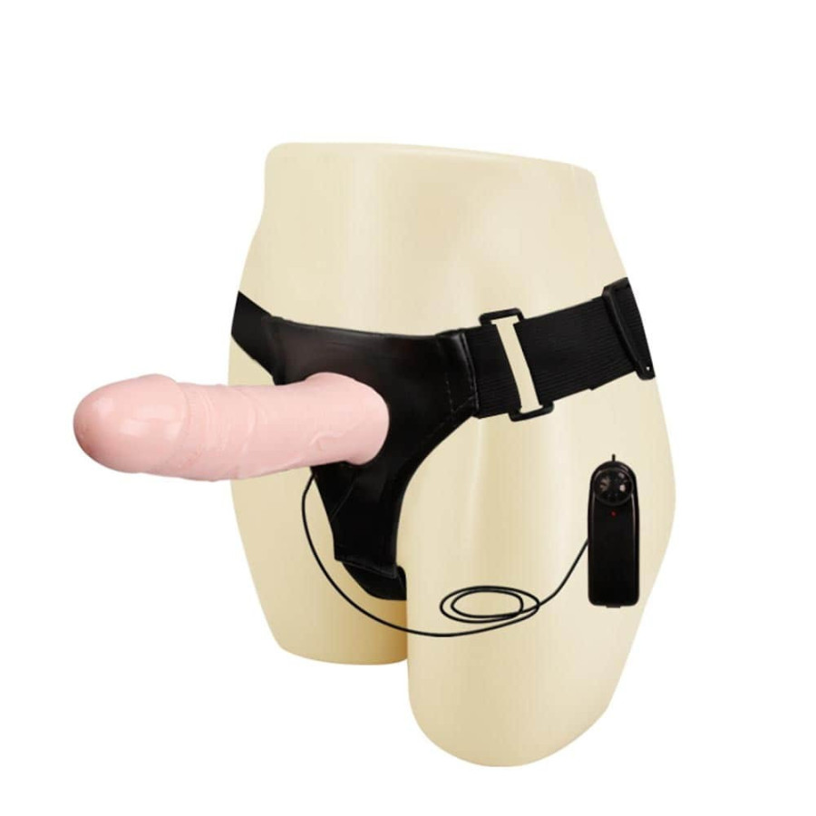 Gode ceinture vibrant Strap-On Hollow 17 x 4.5 cm