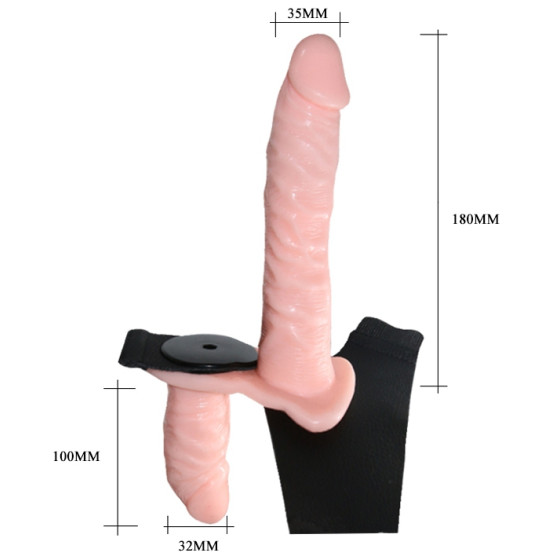 Doubole gode ceinture Vibrant Passionate 16 x 3.5 cm