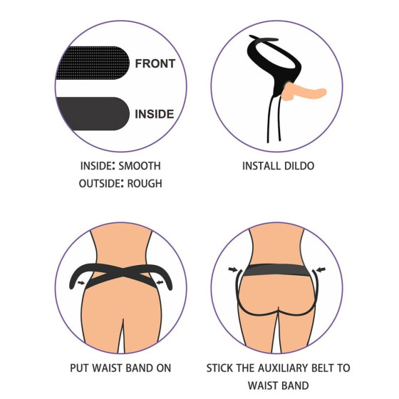 Gode ceinture Easy Strapon 17 x 4cm
