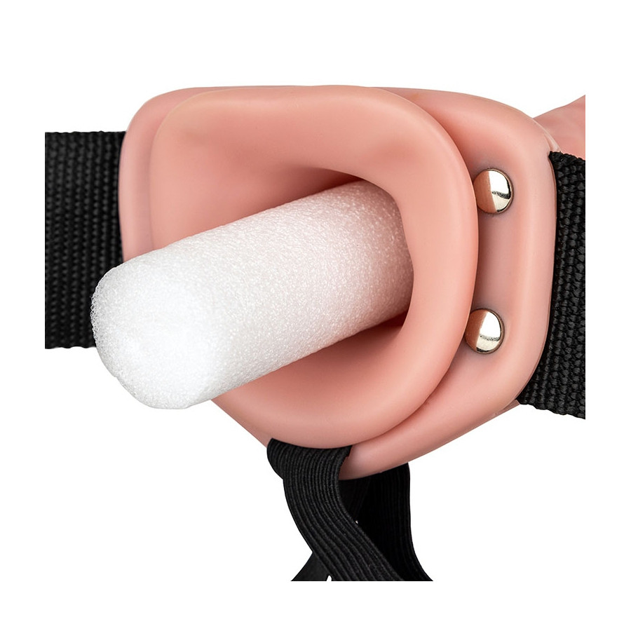 Gode ceinture vibrant Hollow Vibe RealRock 20 x 4.5cm