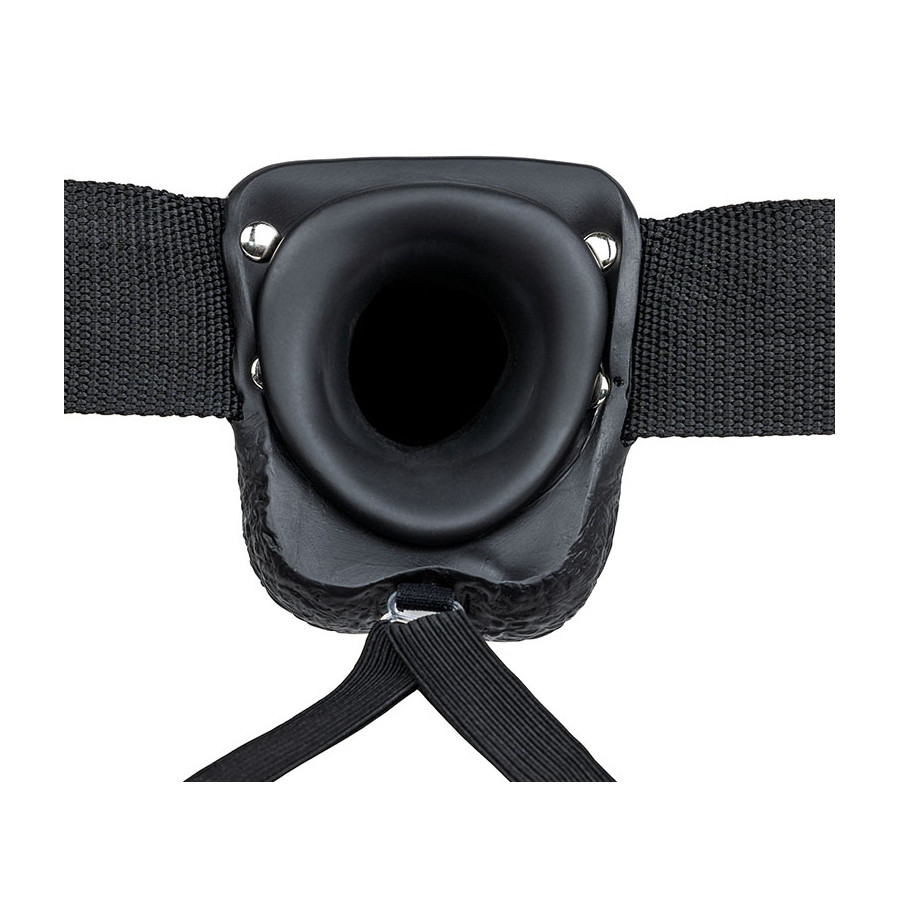 Gode ceinture vibrant Hollow Vibe RealRock 18 x 4.5cm Noir