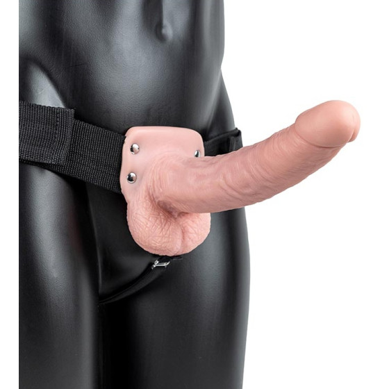 Gode ceinture creux Hollow Strap On RealRock 23 x 4.5cm
