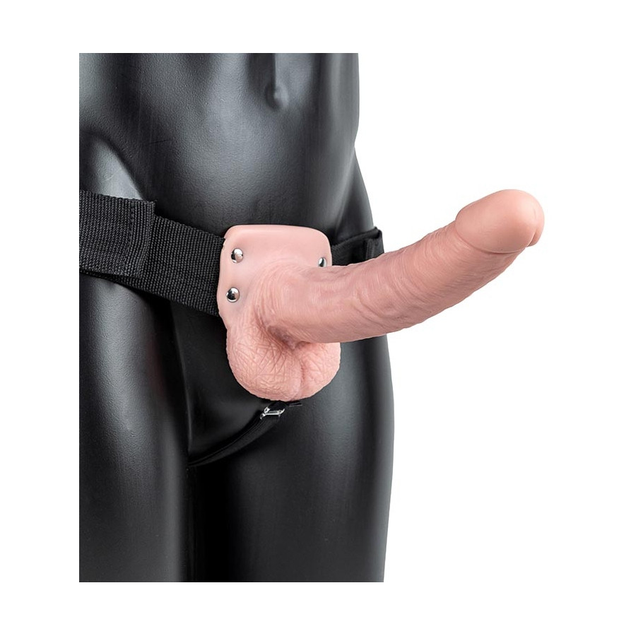 Gode ceinture creux Hollow Strap On RealRock 23 x 4.5cm