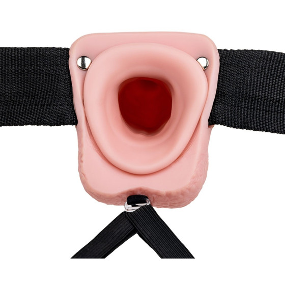 Gode ceinture creux Hollow Strap On RealRock 23 x 4.5cm