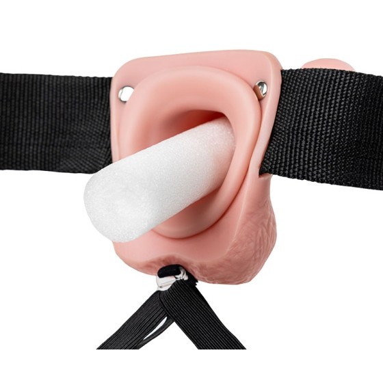 Gode ceinture creux Hollow Strap On RealRock 23 x 4.5cm