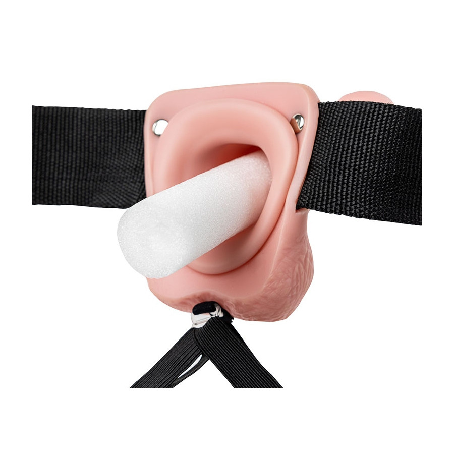 Gode ceinture creux Hollow Strap On RealRock 23 x 4.5cm