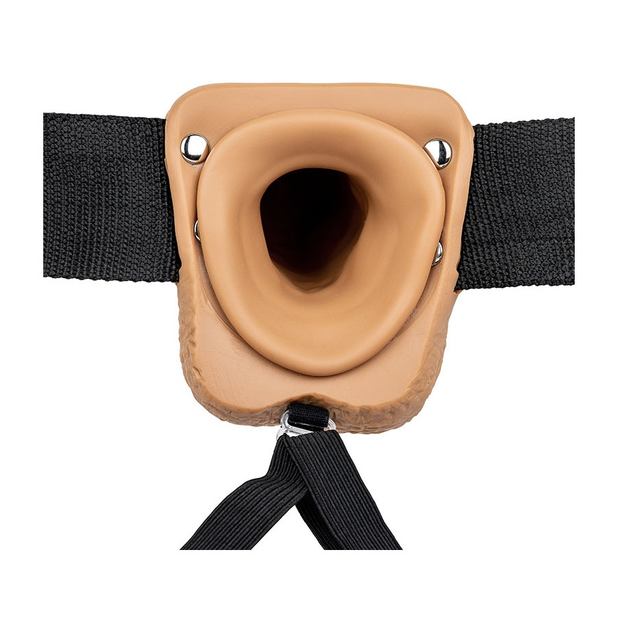 Gode ceinture creux Hollow Strap On RealRock 18 x 4.5cm Latino