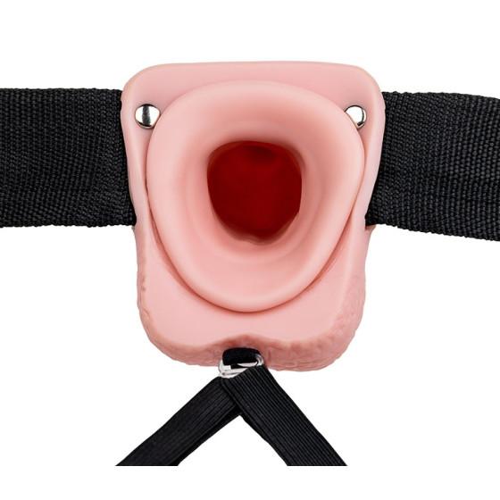 Gode ceinture creux Hollow Strap On RealRock 18 x 4.5cm
