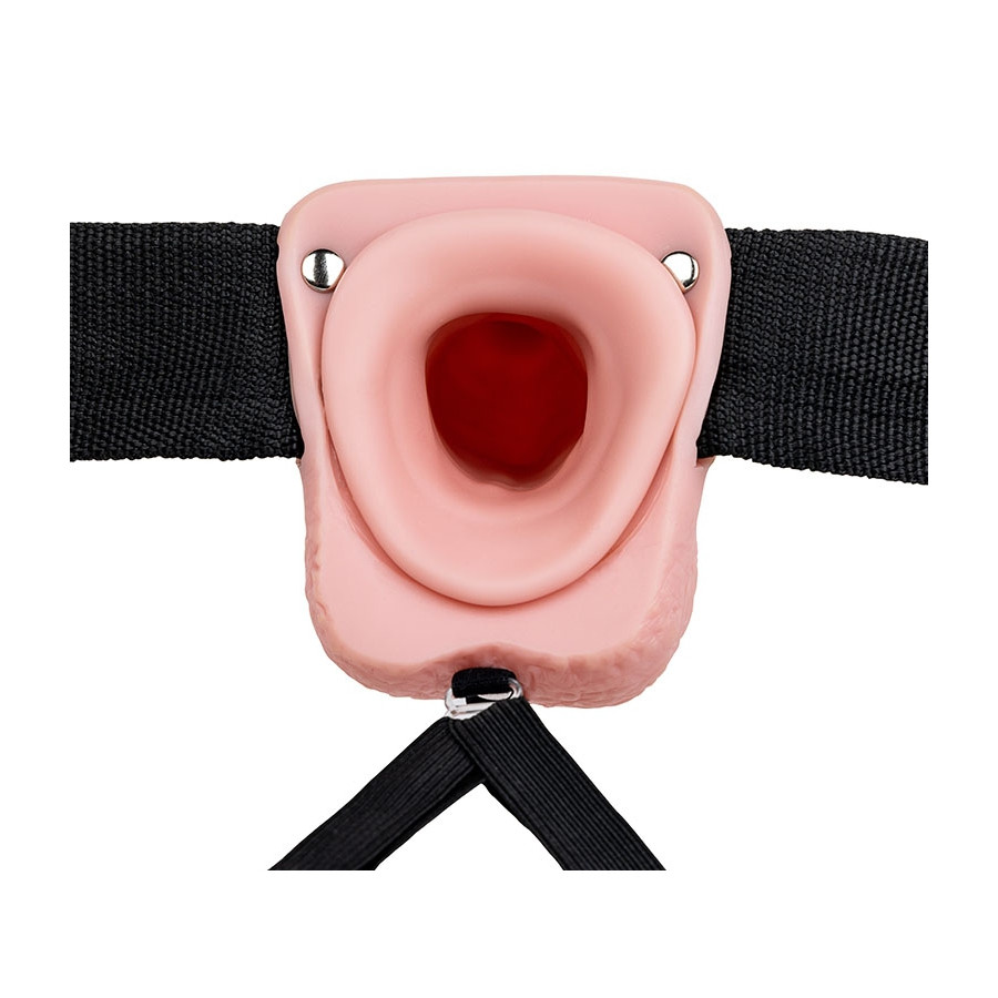 Gode ceinture creux Hollow Strap On RealRock 18 x 4.5cm
