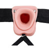 Gode ceinture creux Hollow Strap On RealRock 18 x 4.5cm