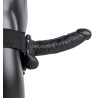 Gode ceinture creux Hollow Strap On RealRock 18 x 4.5cm Noir