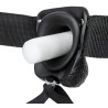 Gode ceinture creux Hollow Strap On RealRock 18 x 4.5cm Noir