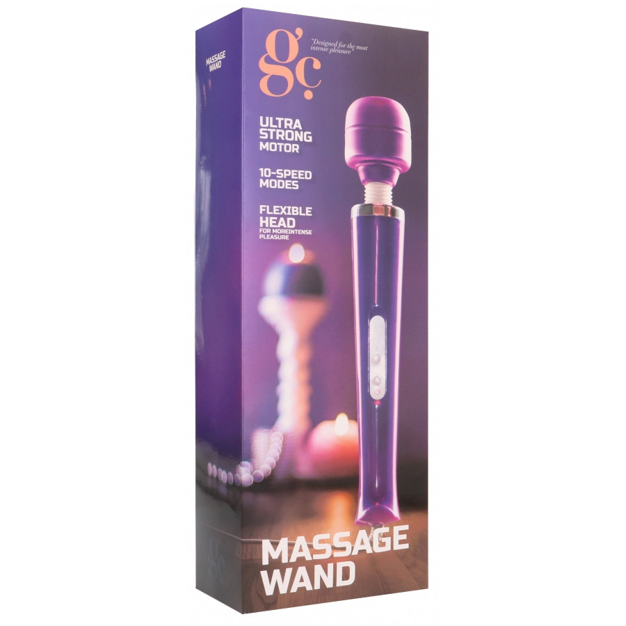 Stimulateur Mega Wand 32cm - Tête 6cm Violet