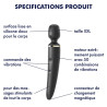 Masseur Wand-er Women Noir - Tête 78mm