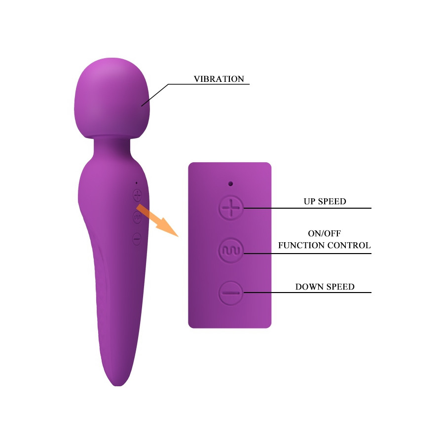 Wand Meredith Pretty Love Violet - Tête 50mm