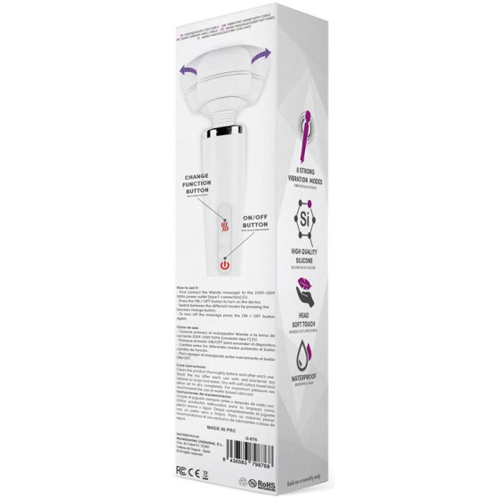 Wand puissant Wanda 8 Vibrations Blanc