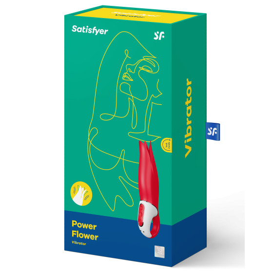 Vibromasseur Power Flower - 18.5 x 5 cm