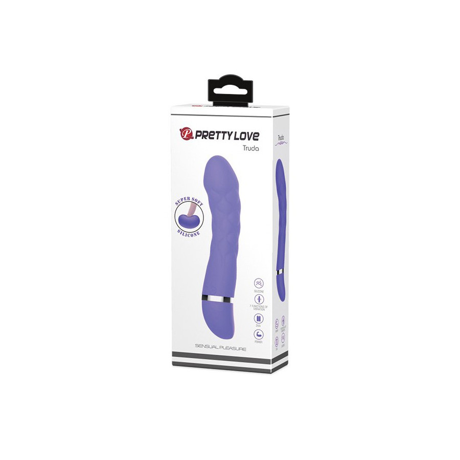 Vibromasseur Truda 19.5 x 3.5cm - Violet