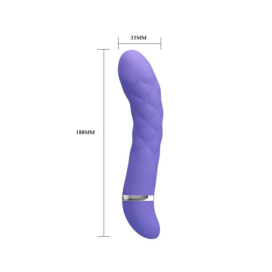 Vibromasseur Truda 19.5 x 3.5cm - Violet