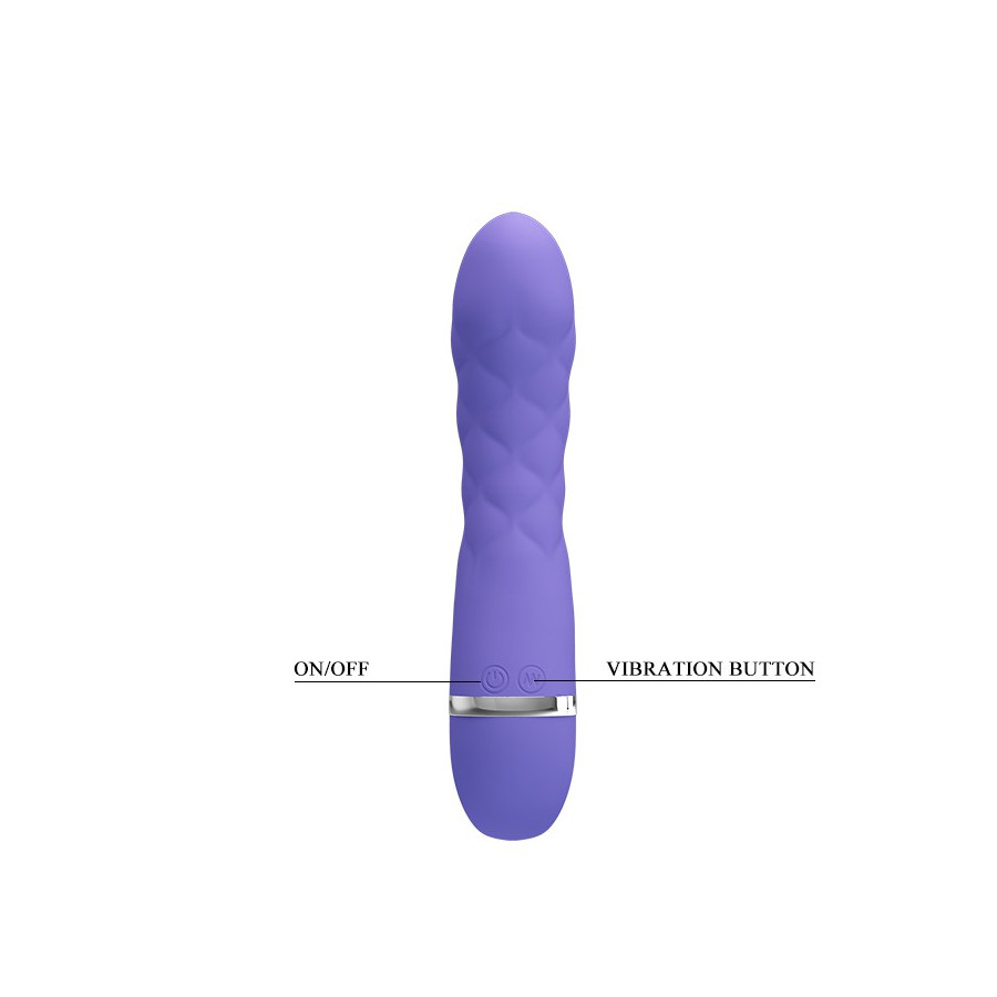 Vibromasseur Truda 19.5 x 3.5cm - Violet