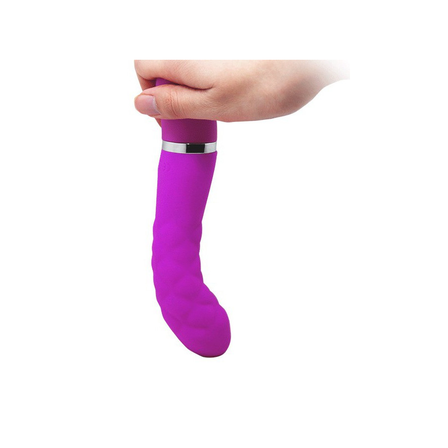 Vibromasseur design Truda 19.5 x 3.5cm - Violet