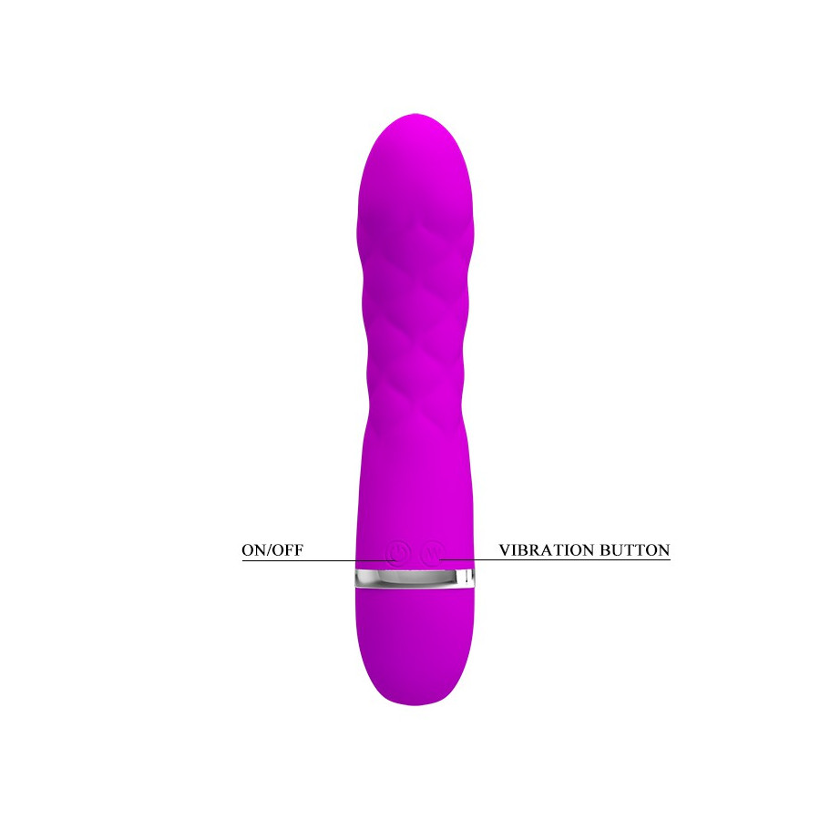 Vibromasseur design Truda 19.5 x 3.5cm - Violet