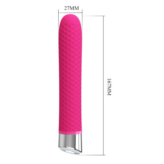 Vibromasseur Reginald 16.5 x 2.7 cm - Rose