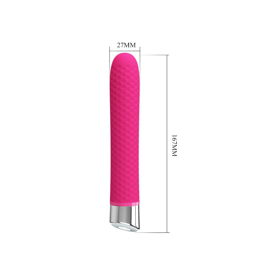 Vibromasseur Reginald 16.5 x 2.7 cm - Rose