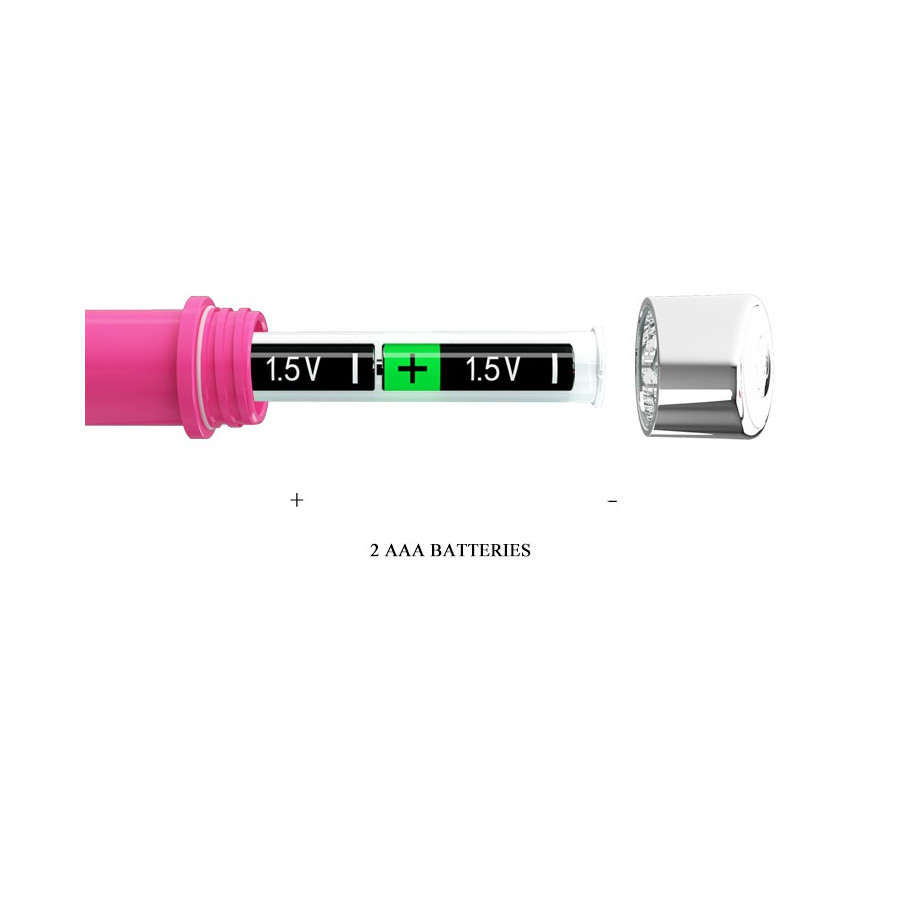 Vibromasseur Reginald 16.5 x 2.7 cm - Rose