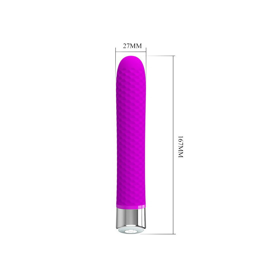 Vibromasseur Reginald 16.5 x 2.7 cm - Violet 