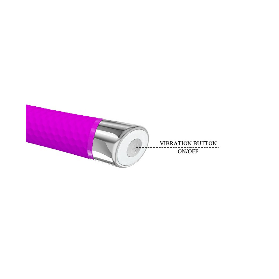 Vibromasseur Reginald 16.5 x 2.7 cm - Violet 