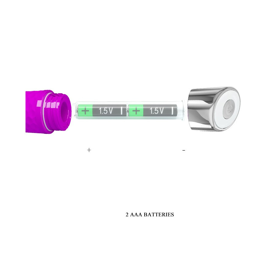 Vibromasseur Reginald 16.5 x 2.7 cm - Violet 