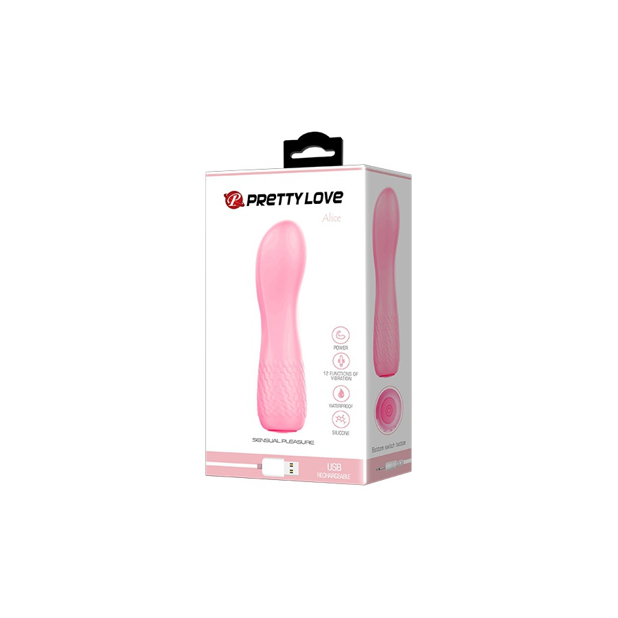 Vibro Alice Curve 12 x 3 cm Rose