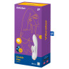 Vibro Rabbit connecté Double Flex Satisfyer 20cm Blanc