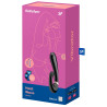 Stimulateur Point G connecté Heat Wave Satisfyer 14 x 3.5cm Noir