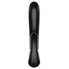 Stimulateur Point G connecté Heat Wave Satisfyer 14 x 3.5cm Noir