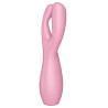 Stimulateur de clitoris Threesome 3 Satisfyer 14cm Rose