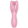 Stimulateur de clitoris Threesome 3 Satisfyer 14cm Rose
