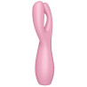 Stimulateur de clitoris Threesome 3 Satisfyer 14cm Rose