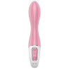 Vibro gonflable Air Pump Vibrator 2 Satisfyer 12 x 3.5cm Rose