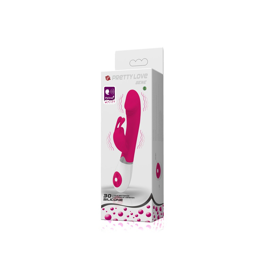 Vibro Rabbit Gene Voice Controle Rose