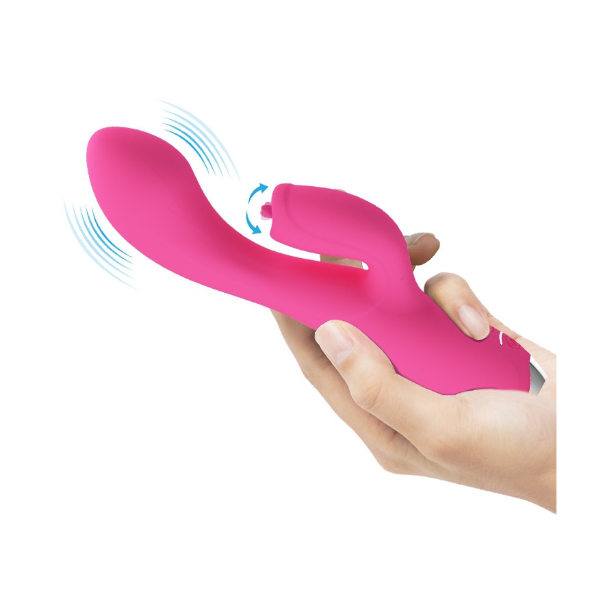 Vibro Rabbit Licking Doreen Pretty Love 12 x 3.8 cm Rose